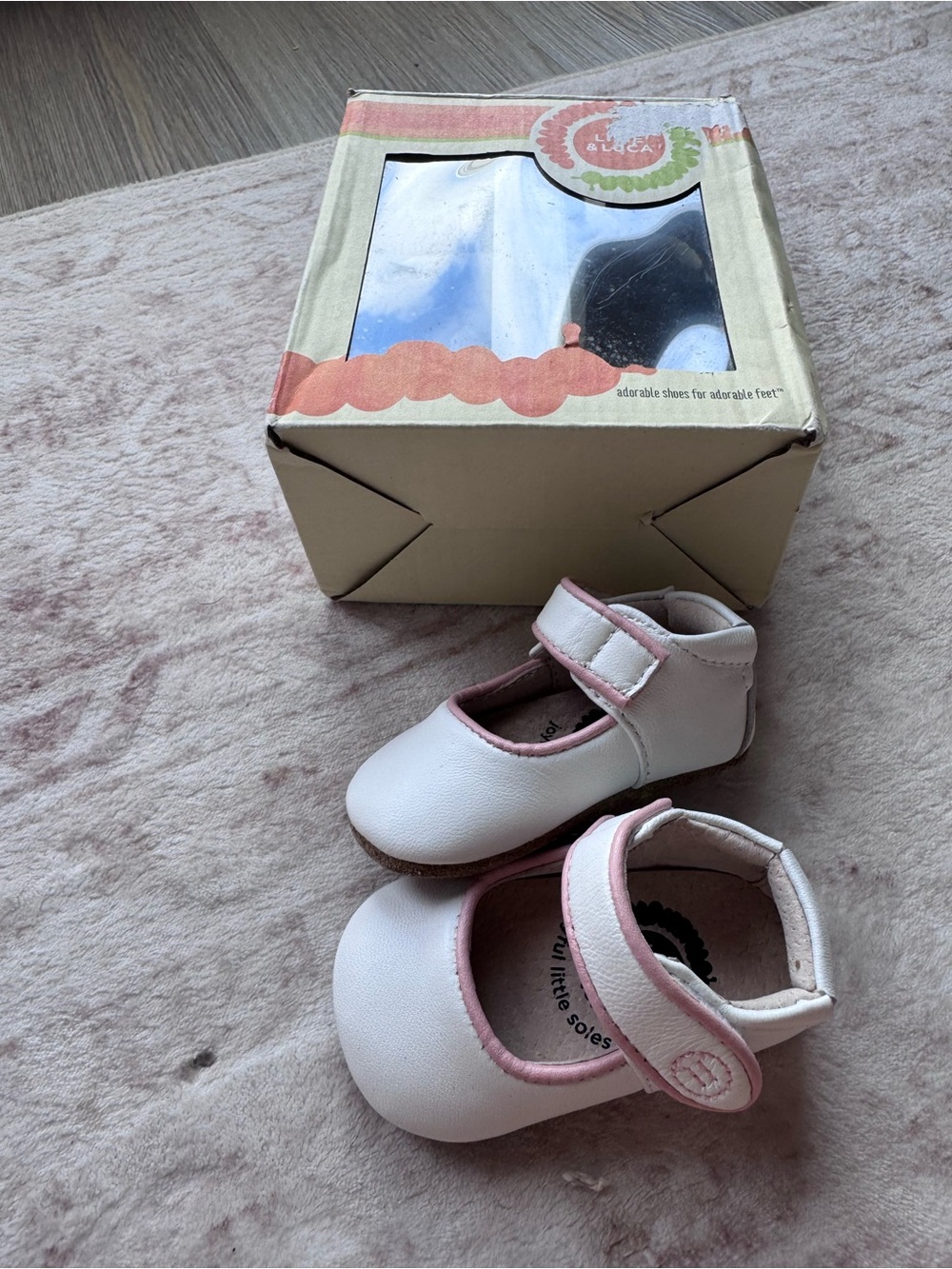 Livie and Luca infant girls leather shoes 0-3m